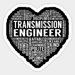 Transmission Engineer Heart Sticker